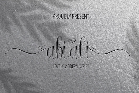 Abiali: A Handwritten Font That Feels Like a Quiet Conversation