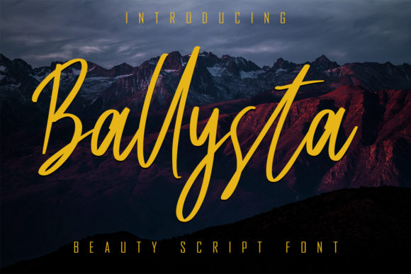 Ballysta: A Handwritten Font That Breathes With Your Words