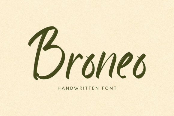 Broneo: A Handwritten Font That Feels Human on Screen