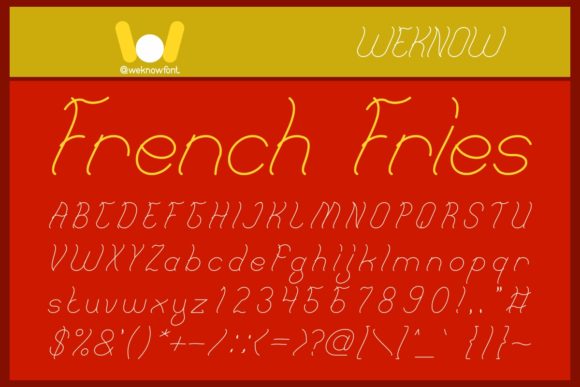 French Fries: A Thoughtful Script Font for Editorial Warmth