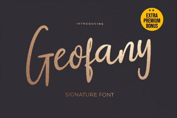 Geofany: A Handwritten Script Font That Elevates Digital Branding