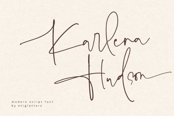 Karlena Hudson: A Handwritten Font That Makes Your Campaign Feel Human