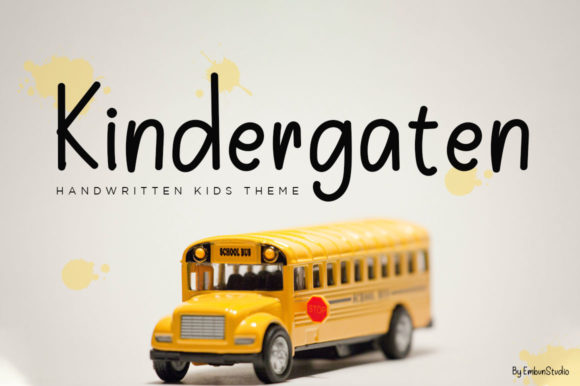 Kindergarten Font: A Friendly Handwritten Typeface for Warm Brand Identities