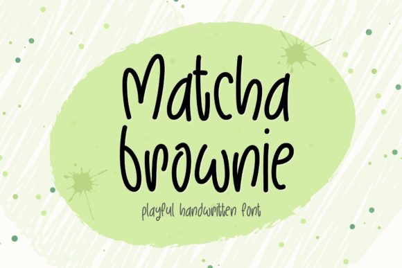 Matcha Brownie: A Chic Handwritten Font for Friendly Branding