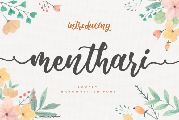 Menthari: A Refined Script Font for Elegant Digital Branding