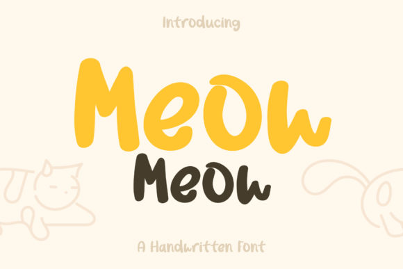 Meow Meow: A Friendly Handwritten Font for Warm, Authentic Branding