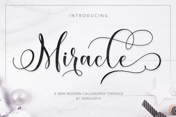 Miracle: A Modern Calligraphy Font for Handmade Creators