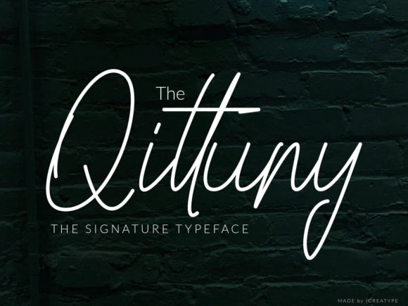 Qittuny: A Handwritten Font That Breathes Quiet Confidence