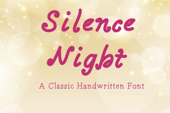 Silence Night: A Handwritten Font That Elevates Real Small Business Branding