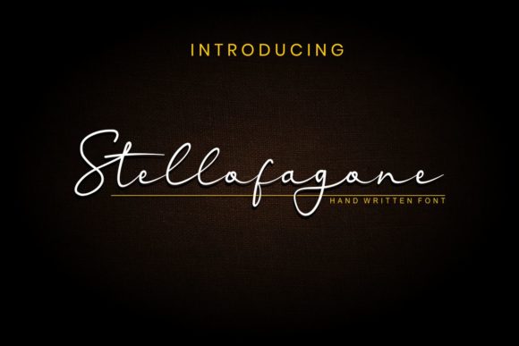 Stellofagone: A Handwritten Font That Feels Like Home