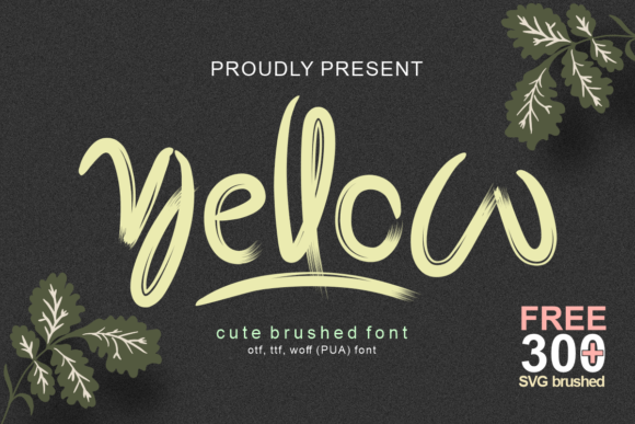 Yellow: A Sweet, Handwritten Script Font for Editorial Warmth